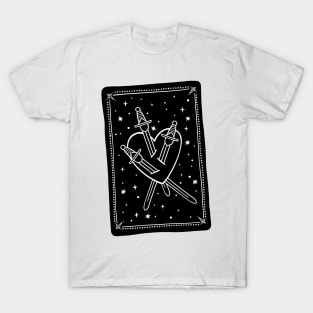 Three of Swords Tarot T-Shirt